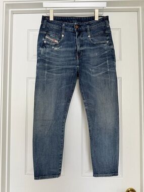 Diesel Faded Blue Slim-Straight Jeans
